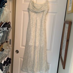 White and green small dress